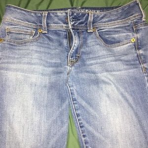 AE American Eagle Super Stretch Kick Boot Jeans 6